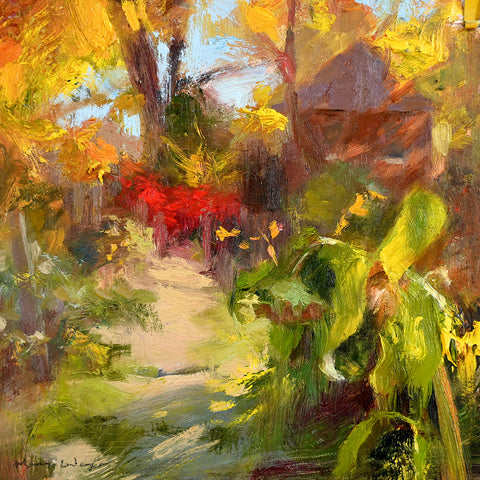 "Autumn Path" Original Oil Painting