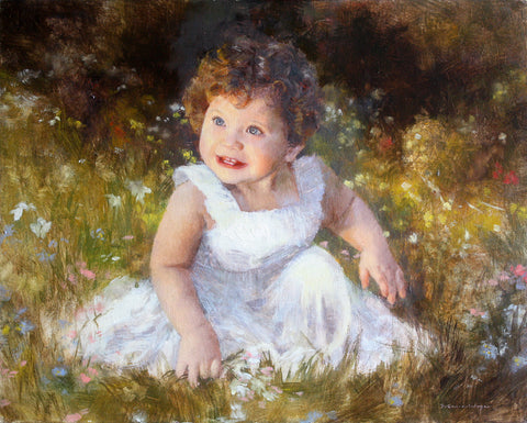 Custom Portrait Oil Painting 16x20" One person or pet (40.64x50.8 cm)