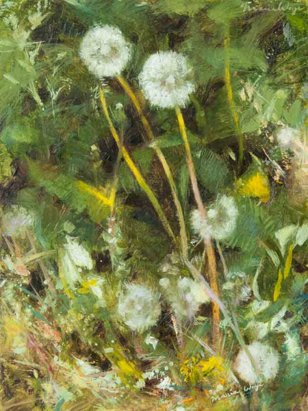 "The Dandelion that Dares to Dream" Original Oil Painting
