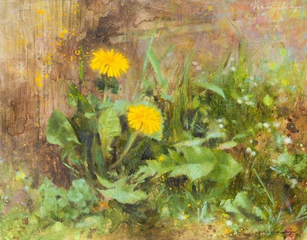 "Daring Dandelion" Original Oil Painting