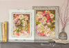 If you display paintings in a group, they look amazing. Enjoy your mini gallery of fine art, original oil paintings. A little luxury and warmth for your home. Be enchanted by the softly joyful colors. Original fine art by Toronto artist Maria Waye. Floral still life oil painting with pink, white and purple flowers. Hydrangea, petunias, snapdragons in a pottery bowl. Romantic, pretty, Victorian decor, modern and classic. Realistic and impressionist painting style. Colors are pink, purple, lavender, white, ea