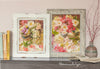 If you display paintings in a group, they look amazing. Enjoy your mini gallery of fine art, original oil paintings. A little luxury and warmth for your home. Be enchanted by the softly joyful colors. Original fine art by Toronto artist Maria Waye. Floral still life oil painting with pink, white and purple flowers. Hydrangea, petunias, snapdragons in a pottery bowl. Romantic, pretty, Victorian decor, modern and classic. Realistic and impressionist painting style. Colors are pink, purple, lavender, white, ea