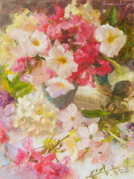 "Summer Floral Romance" Original Oil Painting