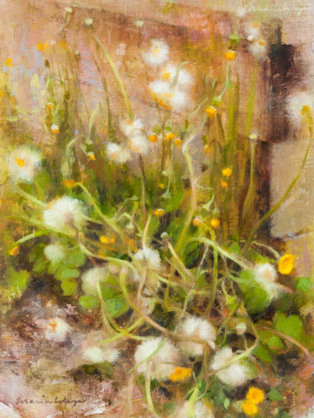 "Charming Coltsfoot" Original Oil Painting