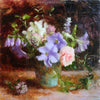 "Garden Gathering" Original Oil Painting