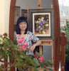 "Mid-Summer Blooms of Allure and Mystery" Original Oil Painting