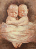 Custom Portrait Oil Painting 12x16" Two people or pets (30.48x40.64 cm)