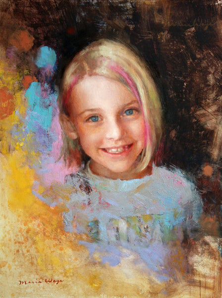 Custom Portrait Oil Painting 12x16" One Person or pet (30.48x40.64 cm)