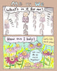 Toronto artist flowers plants Uplifting flower art inspiring comics cartoons by Maria Waye Canadian artist 