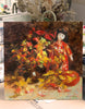 Your original painting is on an oil on linen canvas panel (1/8" MDF Raymar Panel is a museum quality painting panel for professional artists) 